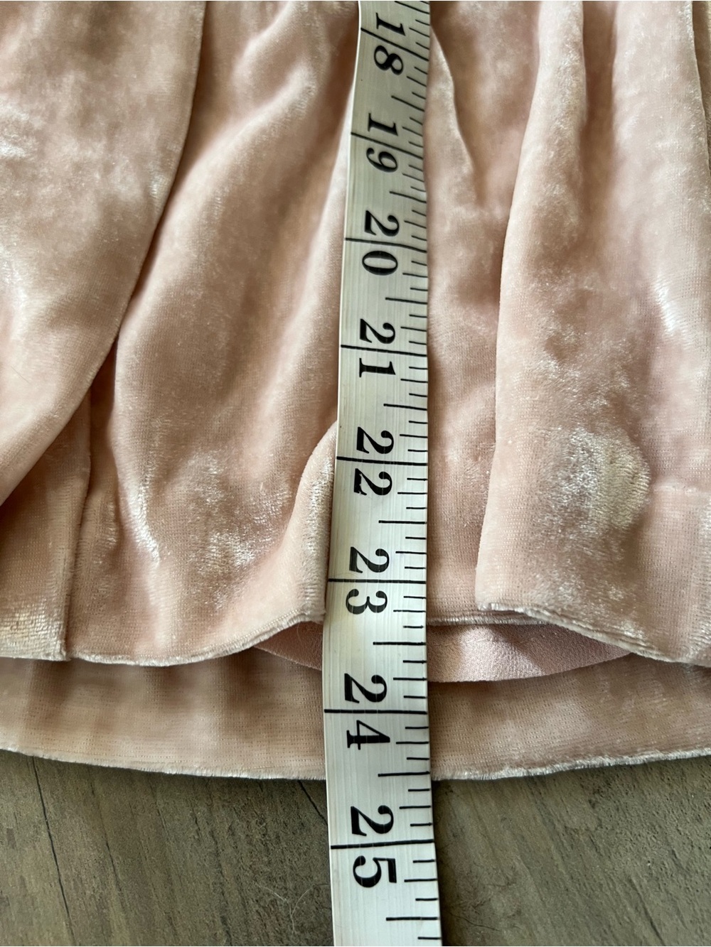 J Crew Blush Pink Velvet V-Neck Long Sleeve Peplum Blouse Size 16 Top - Picture 10 of 11